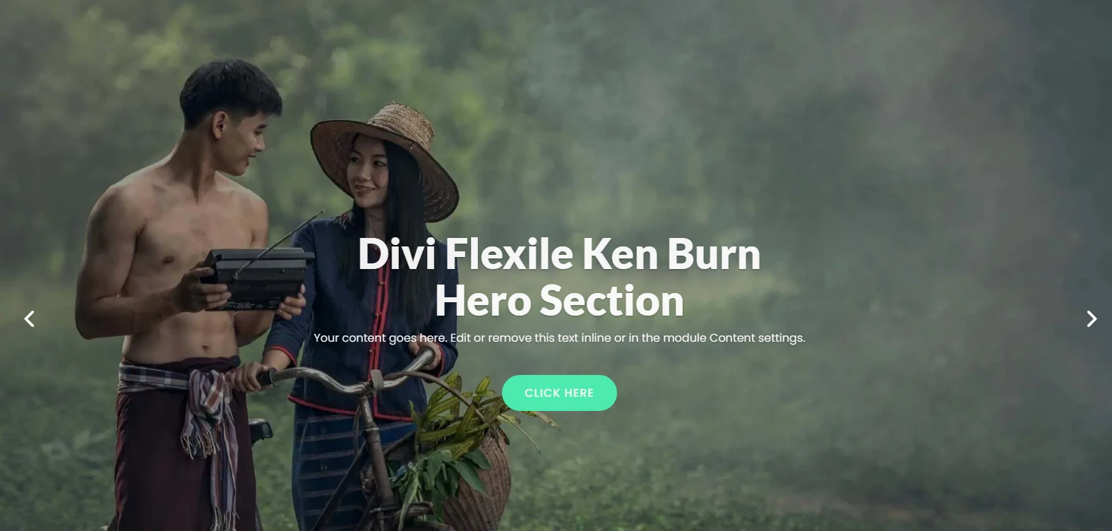 Divi Slider Hero Example 1