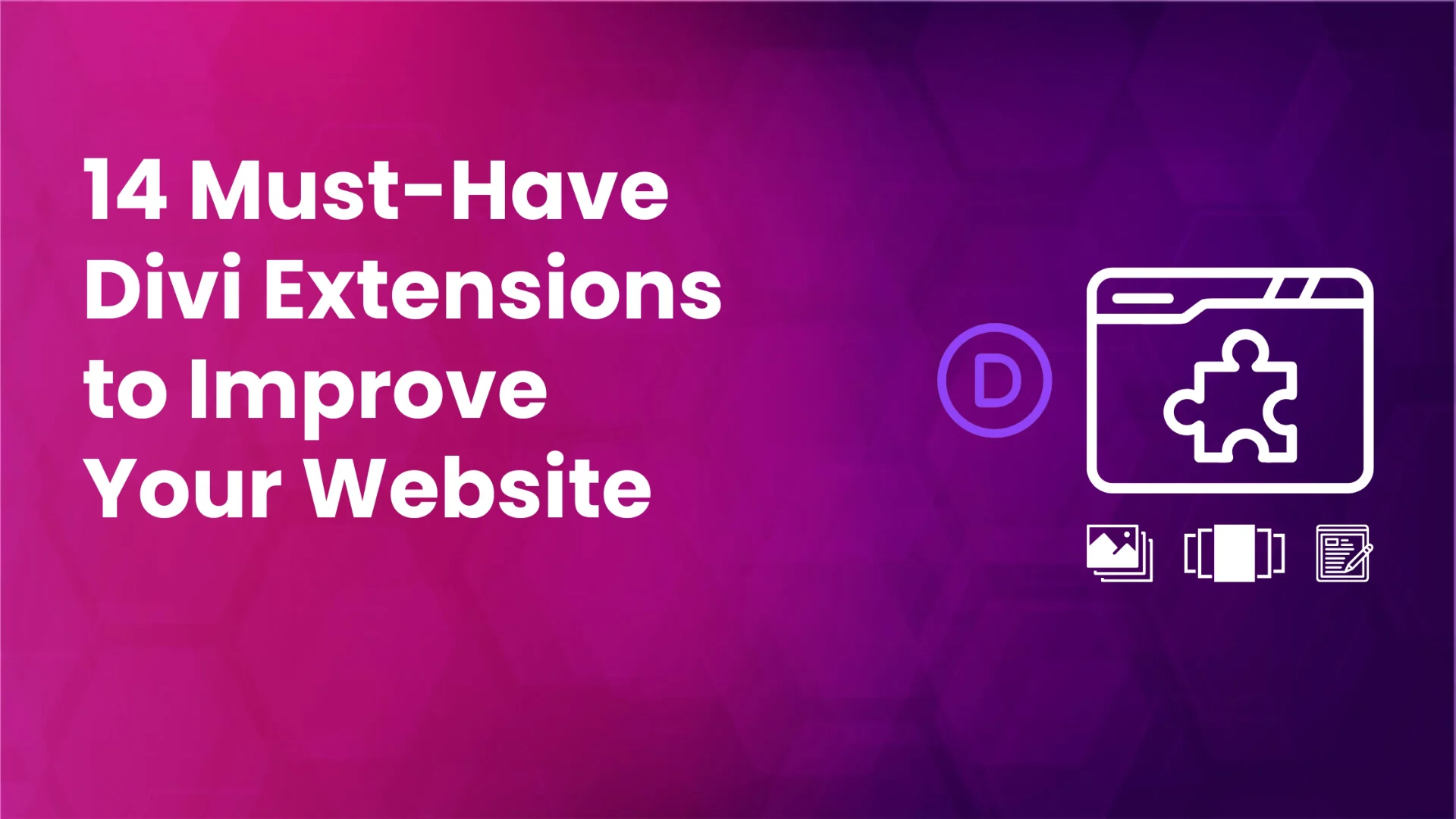Post on Divi Extensions