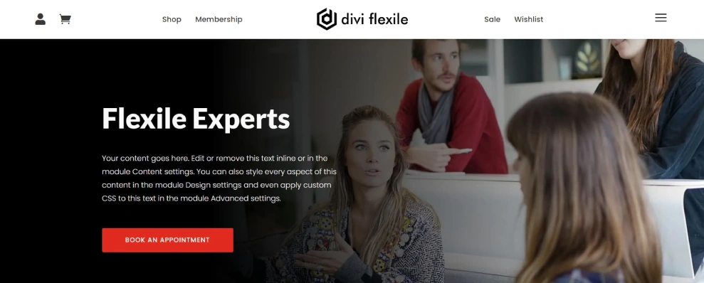 Divi flexile header layout 174