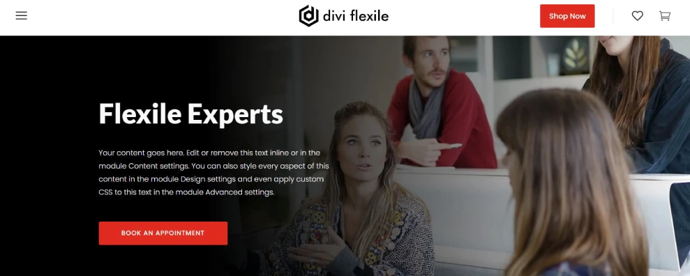 Header layout for Divi 175