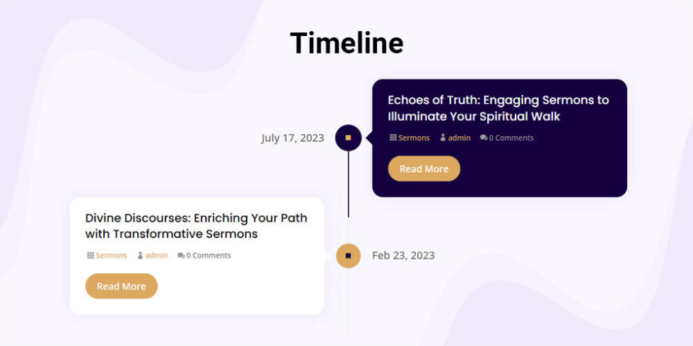 Divi Timeline Module for Engaging Storytelling - Divi Plus by Divi Extended