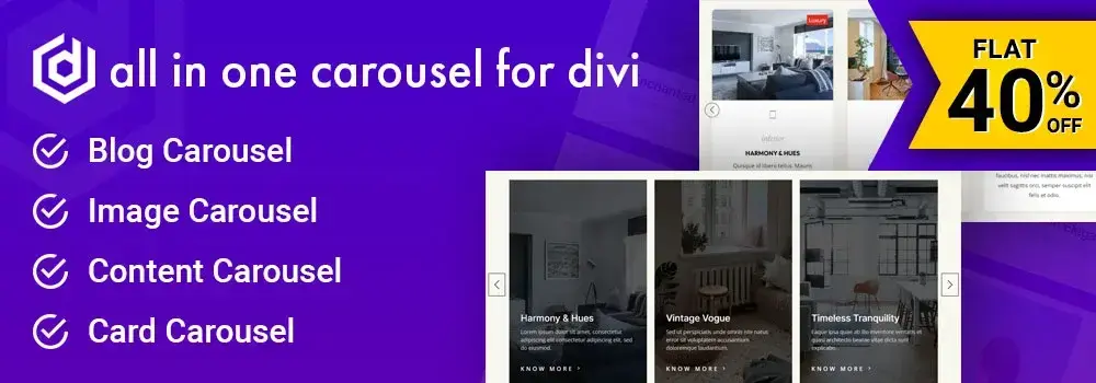 Divi Extended Black Friday Sale 2023 - All in One Carousel for Divi