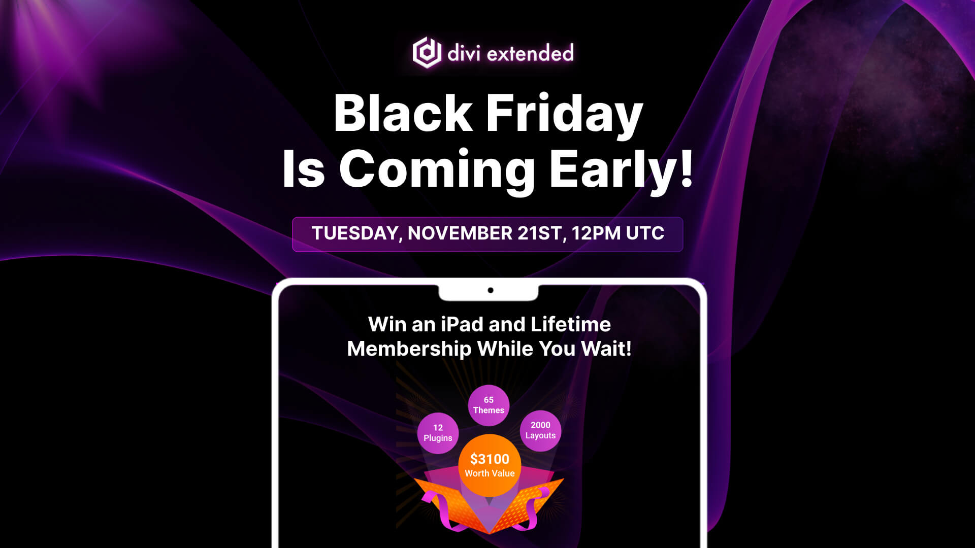 Divi Extended Black Friday