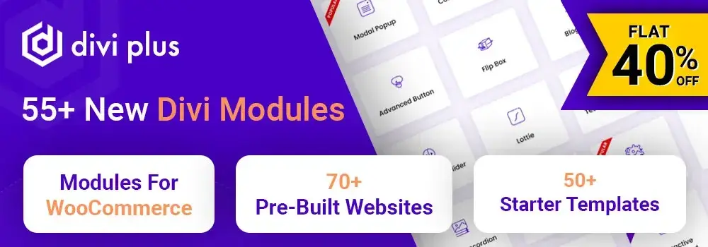 Divi Extended Black Friday Sale 2023 - Divi Plus 40% Off
