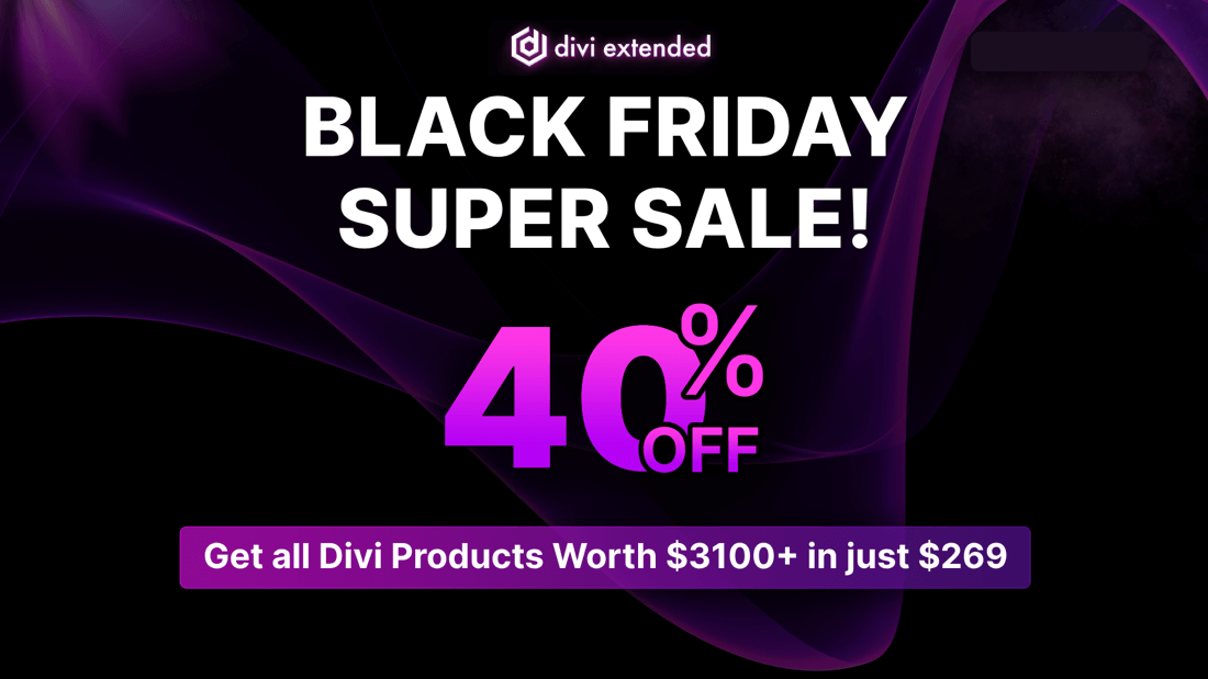 Divi Extended Black Friday Sale 2023