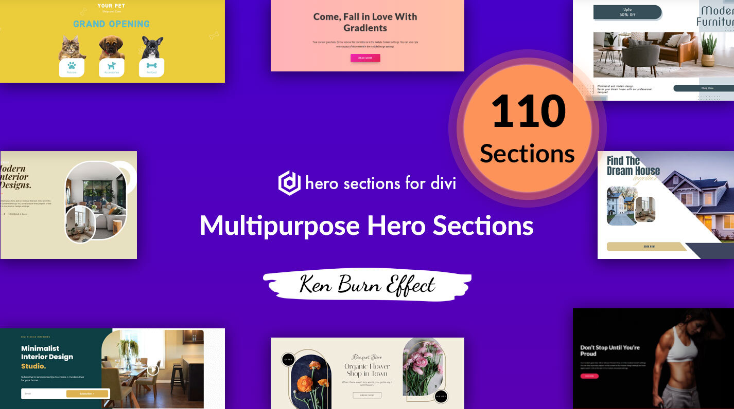 Hero Sections for Divi - Divi Extended