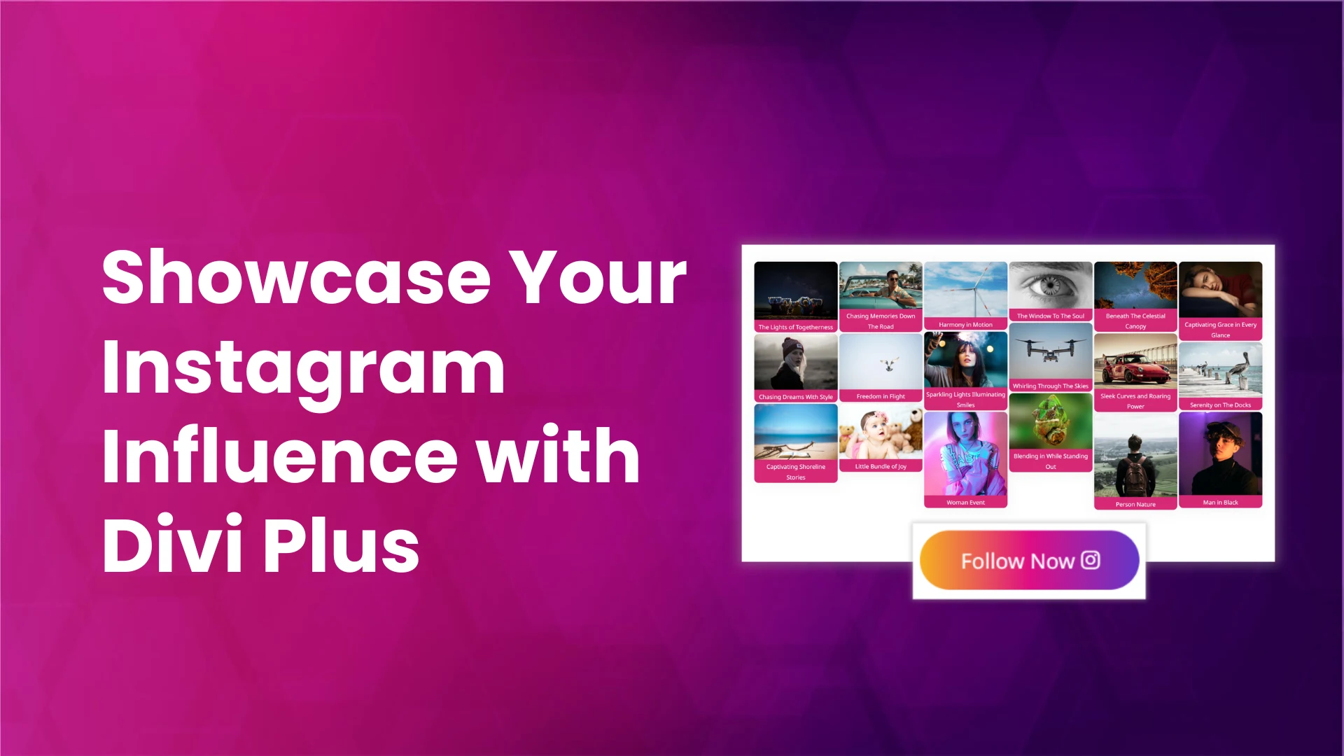 Add Instagram feed using Divi Plus