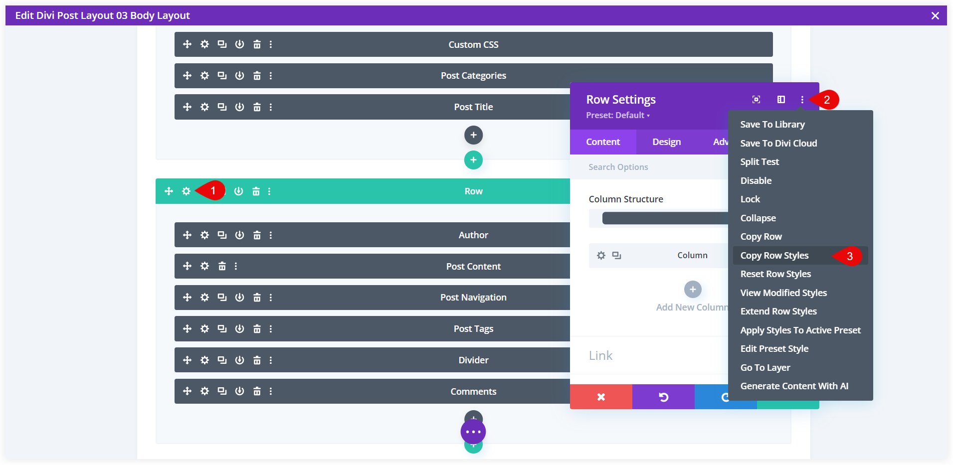 Divi conditional logic