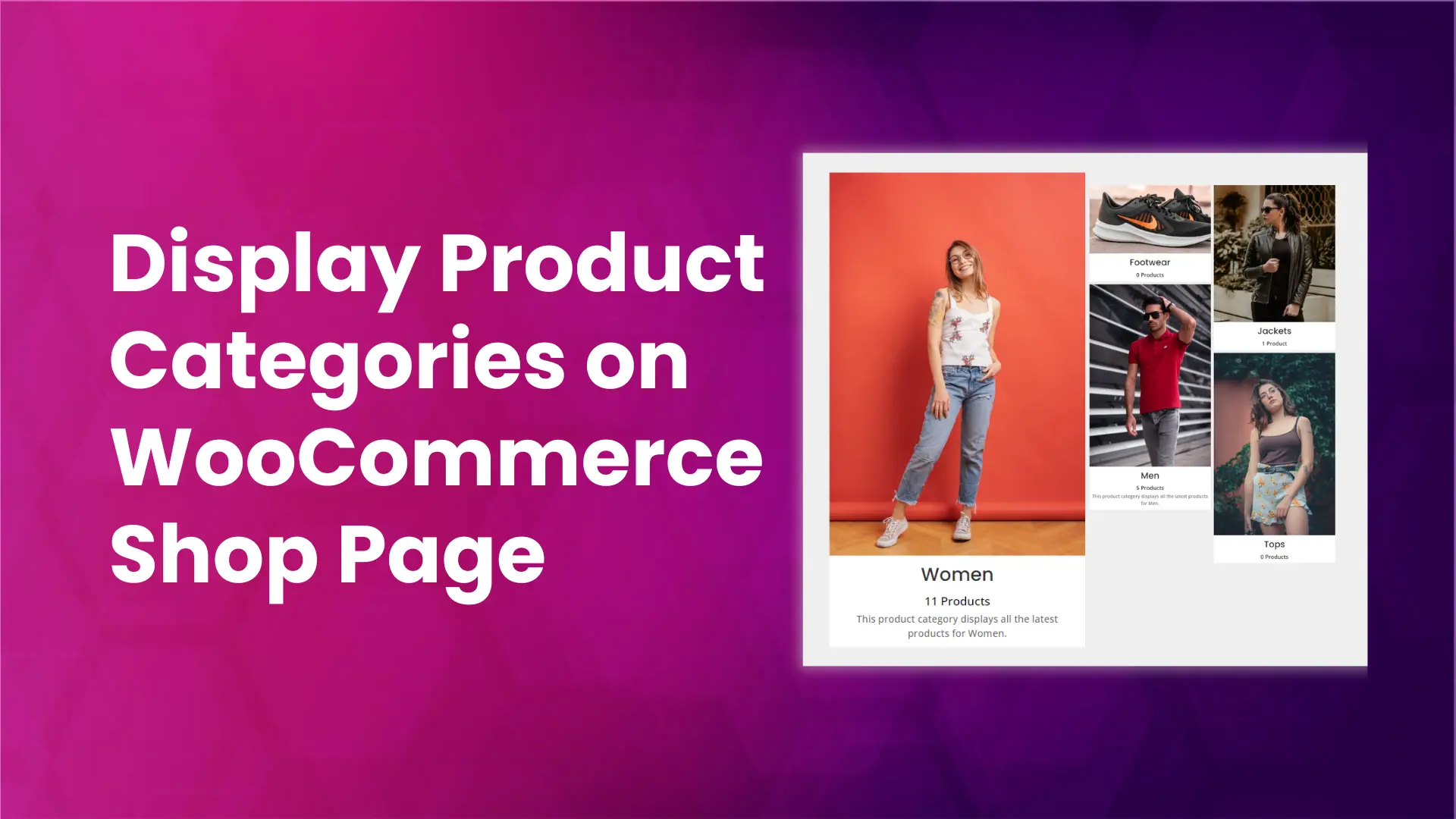 How to arrange and display WooCommerce product categories on shop page