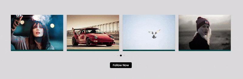 Divi Instagram feed carousel linear transition