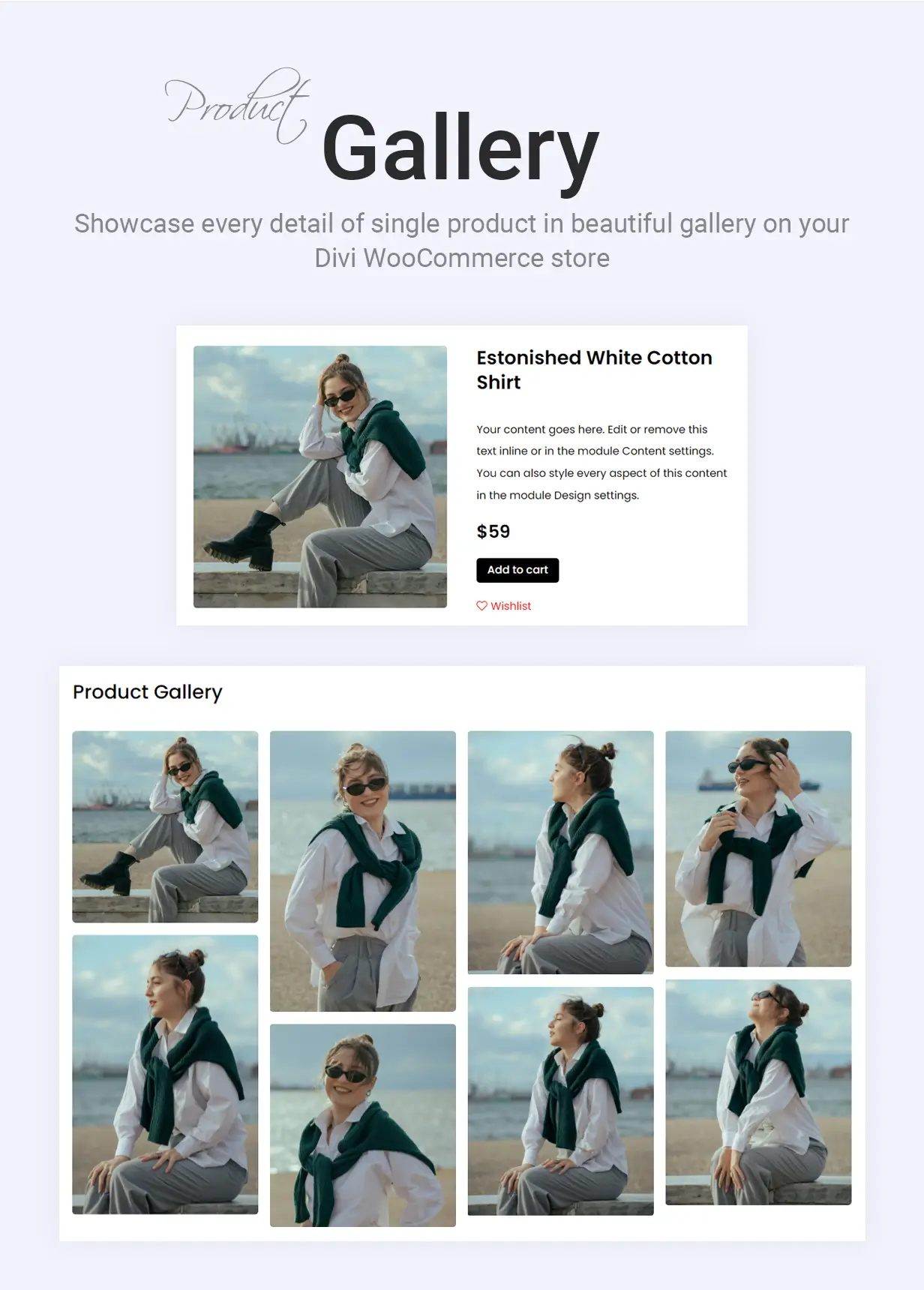 Divi WooCommerce Products Gallery Module