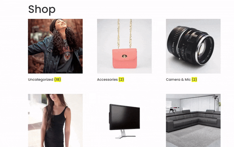 How to display product categories on WooCommerce shop page