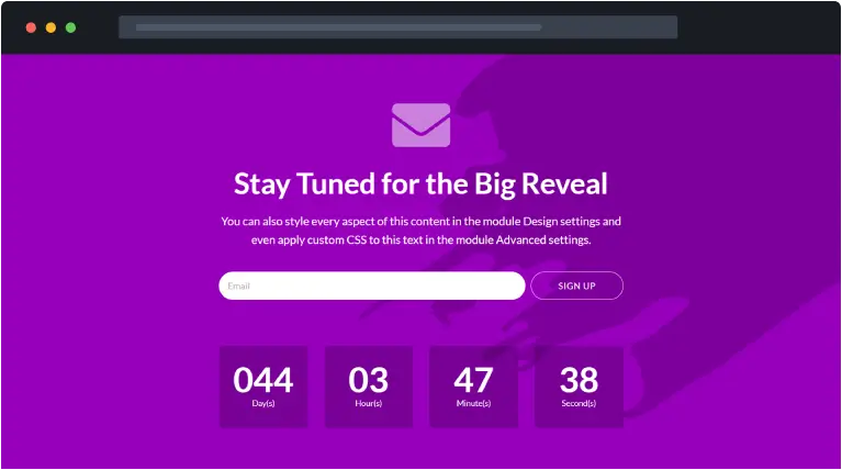 Free Divi Coming Soon Page 03