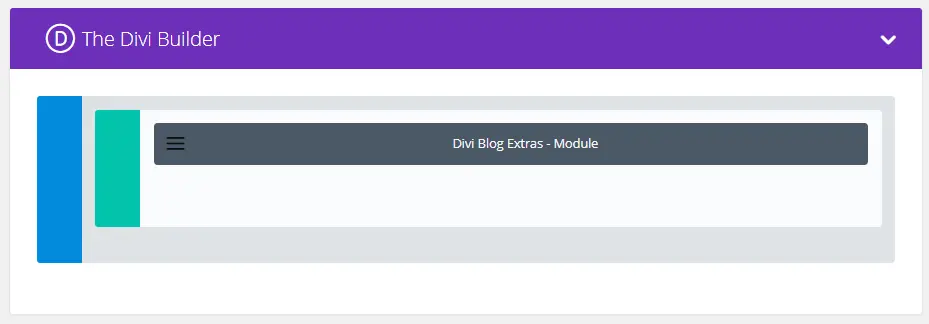 Divi Blog Extras module layout