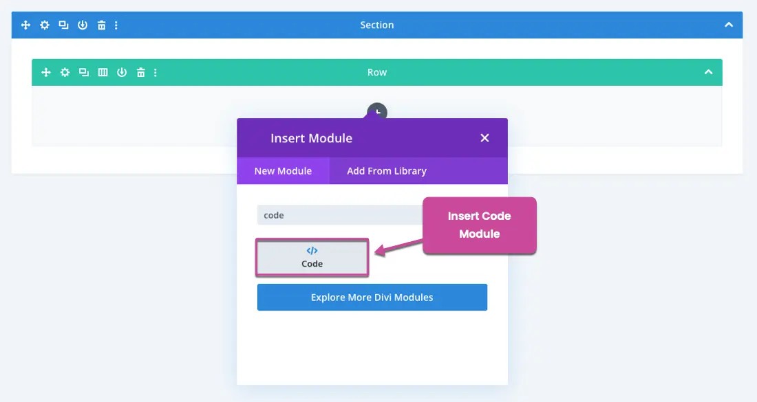 Divi code module