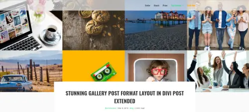 Divi custom post layout