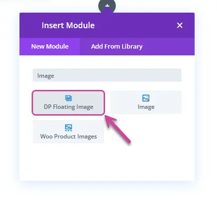 Divi Plus Floating Image Module