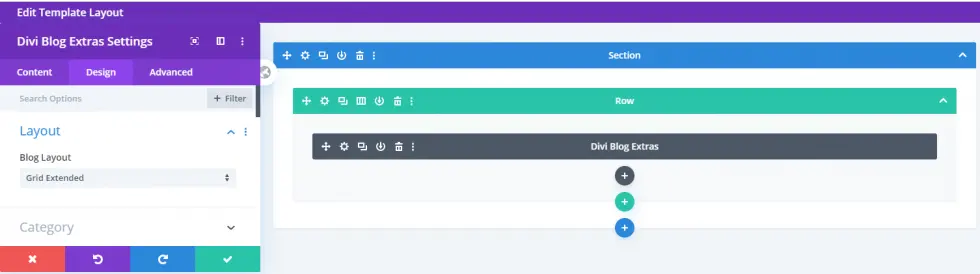 divi template builder category