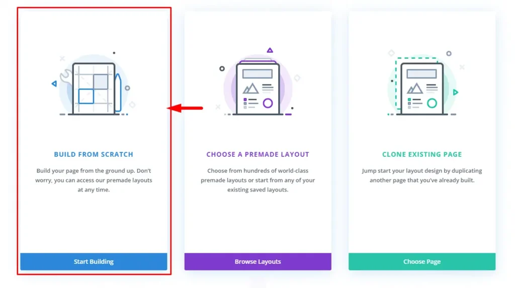 Divi template layout editor