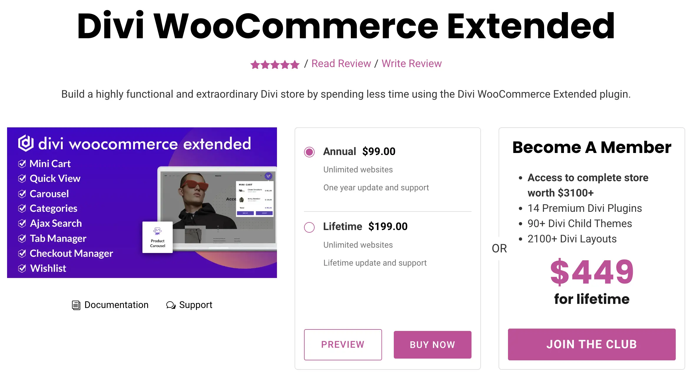 Divi WooCommerce plugin