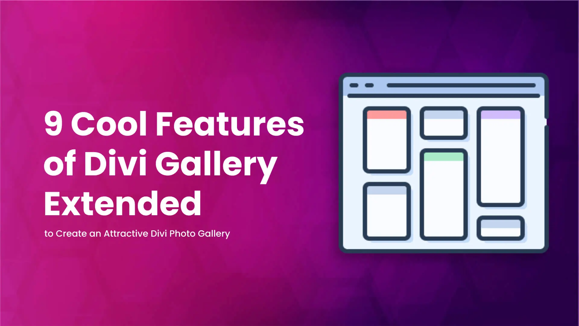 Features of Divi Gallery Extended
