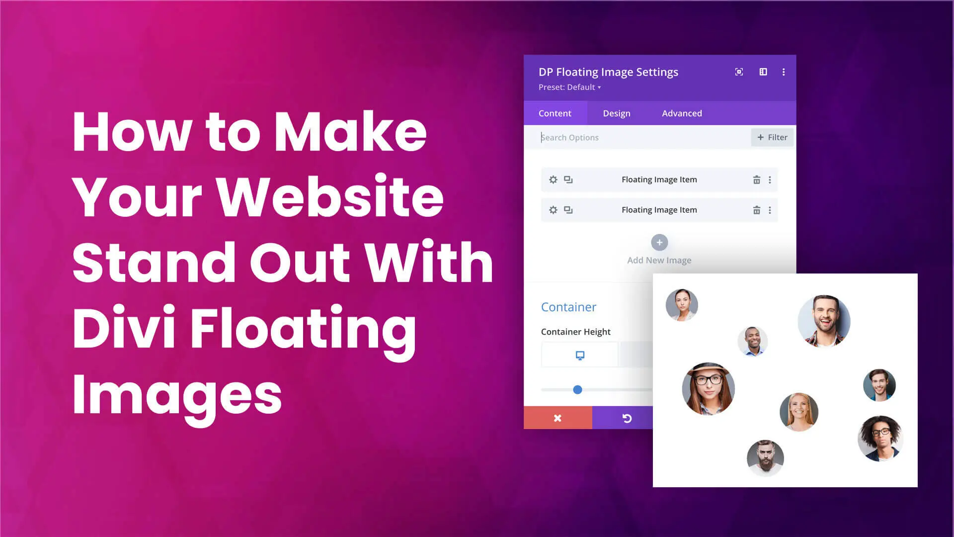 How to add Divi floating image