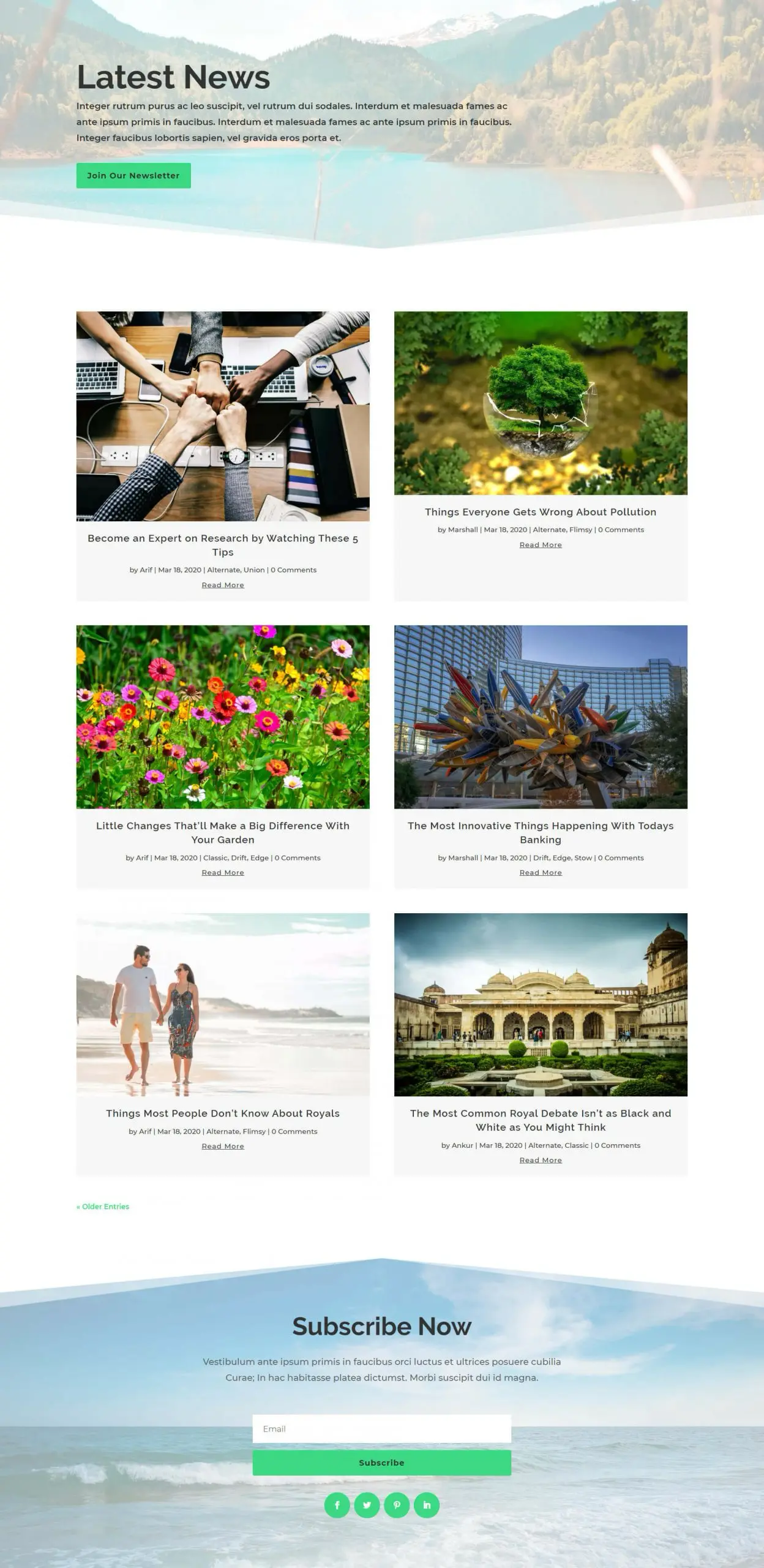 Stow Divi column grid blog layout