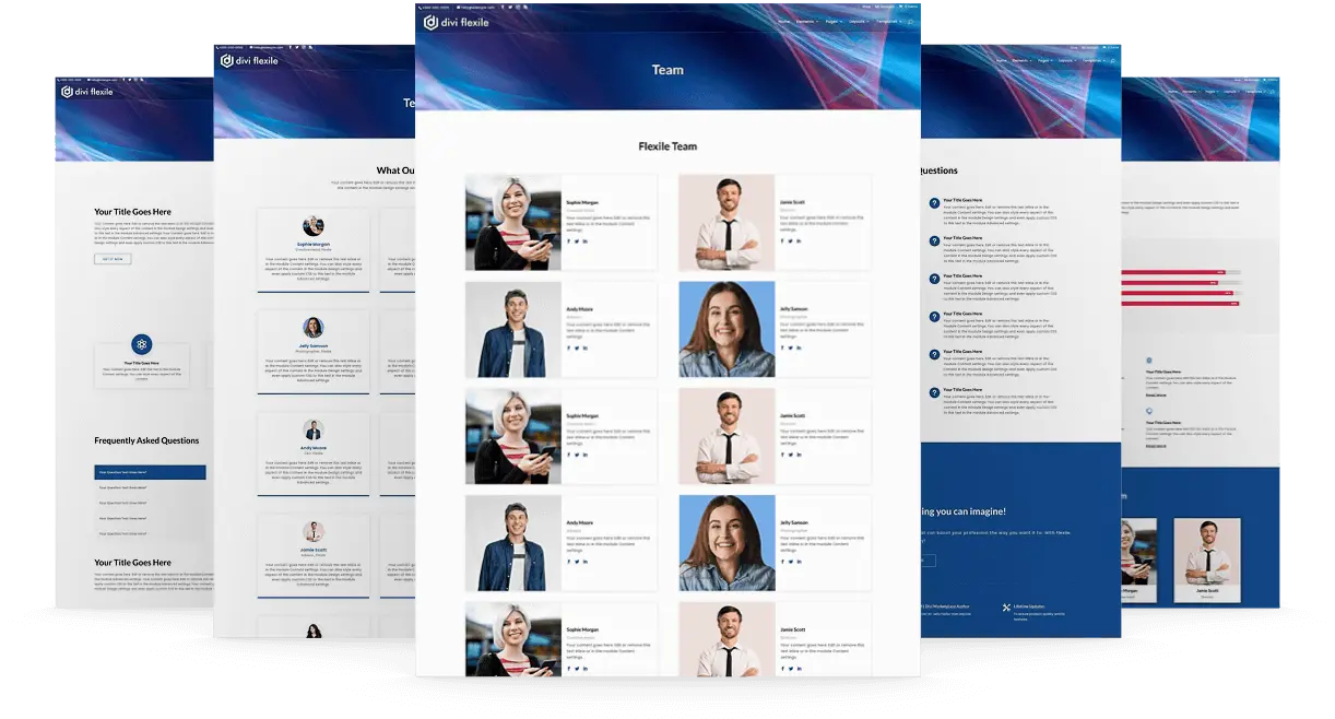 15+ Divi inner pages