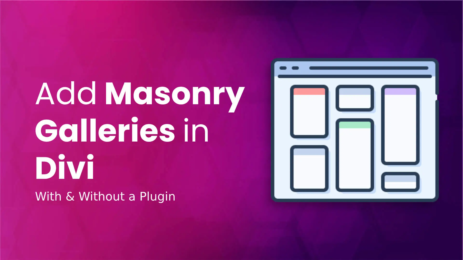 Add masonry galleries in the Divi