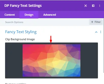 Adding background image in clip background image field