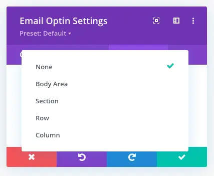Additional sticky limit options in the Divi