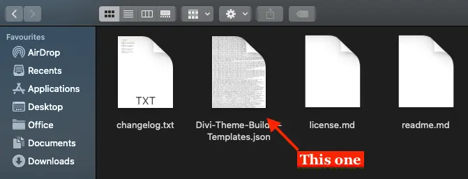 Blogy layouts file in the local system