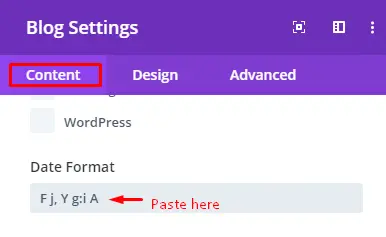 Changing date format of the Divi blog module