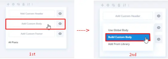 Choosing build custom body