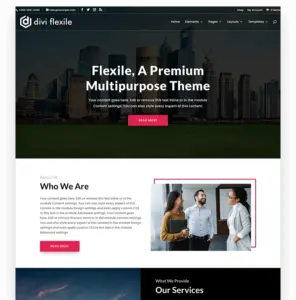 Classic homepage layout for different websites