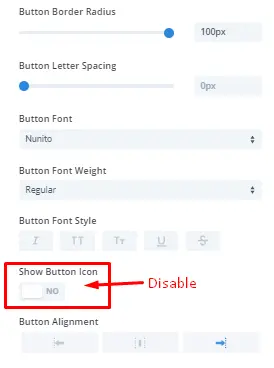 Comment box button extra settings