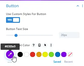 Comment box button text settings