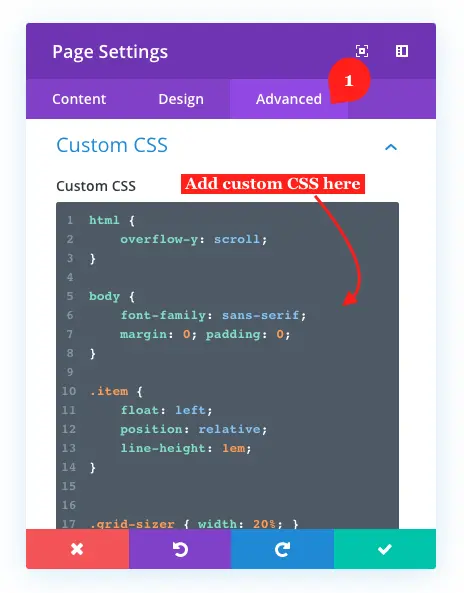 Custom CSS for divi masonry gallery