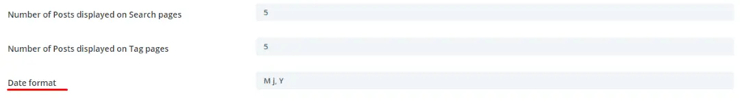 Date Format Setting of Divi Theme