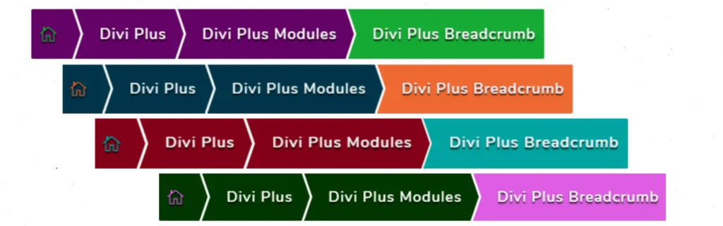 Divi breadcrumbs layout 1