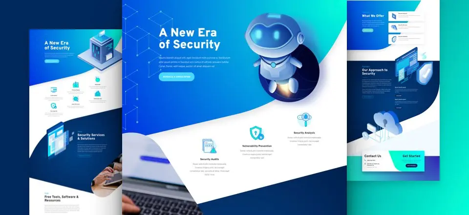 Divi cyber security layout