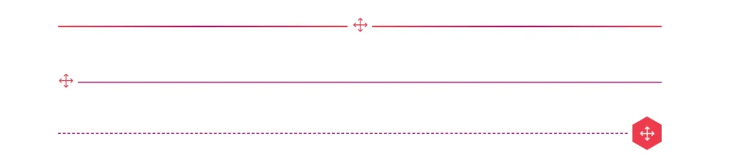 Divi divider example with positioned icon, and icon shape with color