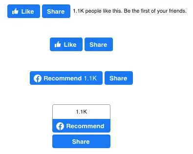 Divi Facebook like button module with share button