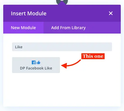 Divi Facebook like module Divi Plus plugin