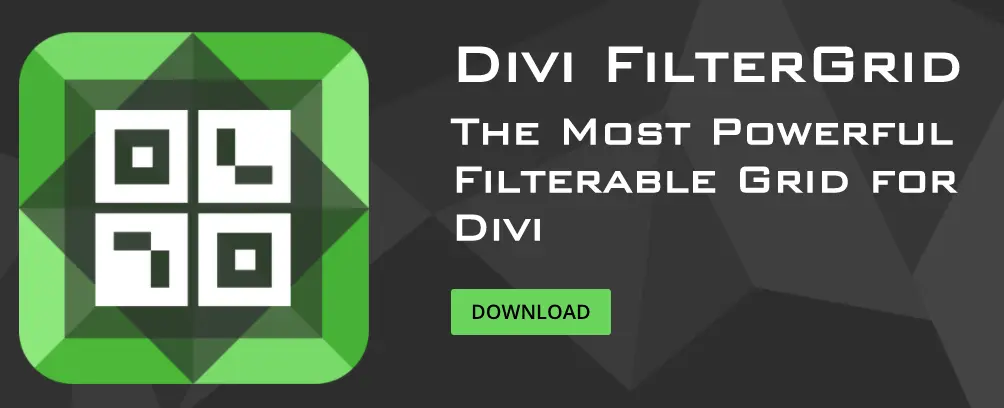 Divi FilterGrid plugin