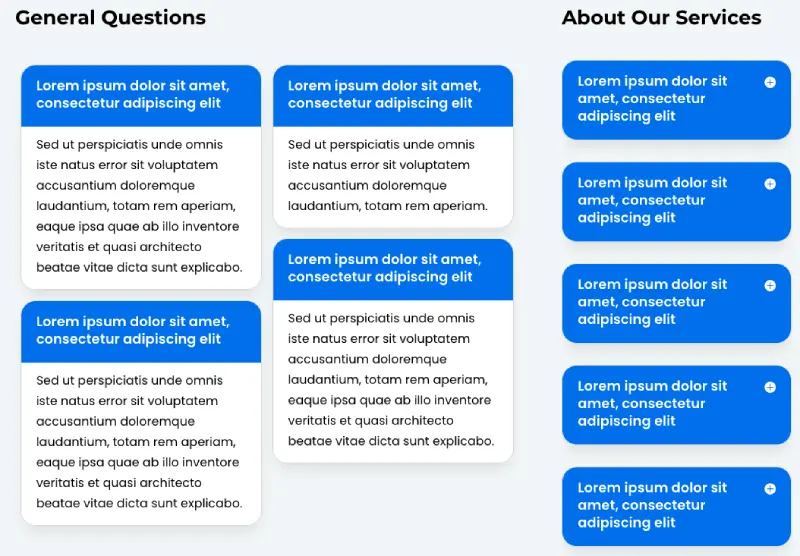 Divi Plus FAQPage Schema examples