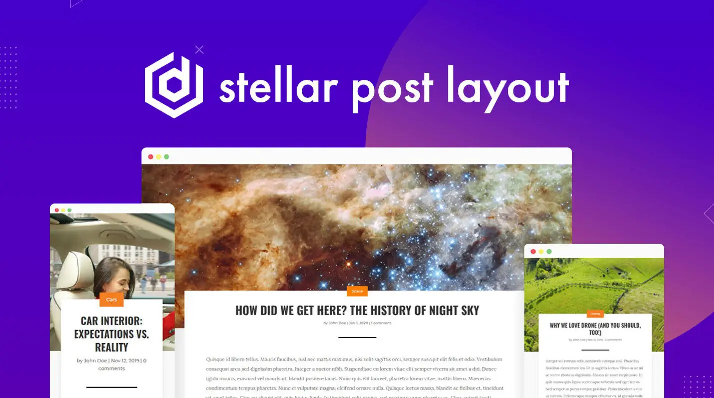 Divi post layouts at the Divi marketplace