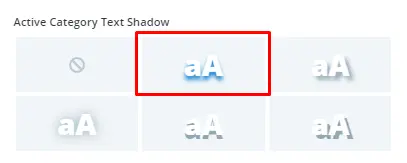 Divi Restro Menu layout 2 category text shadow