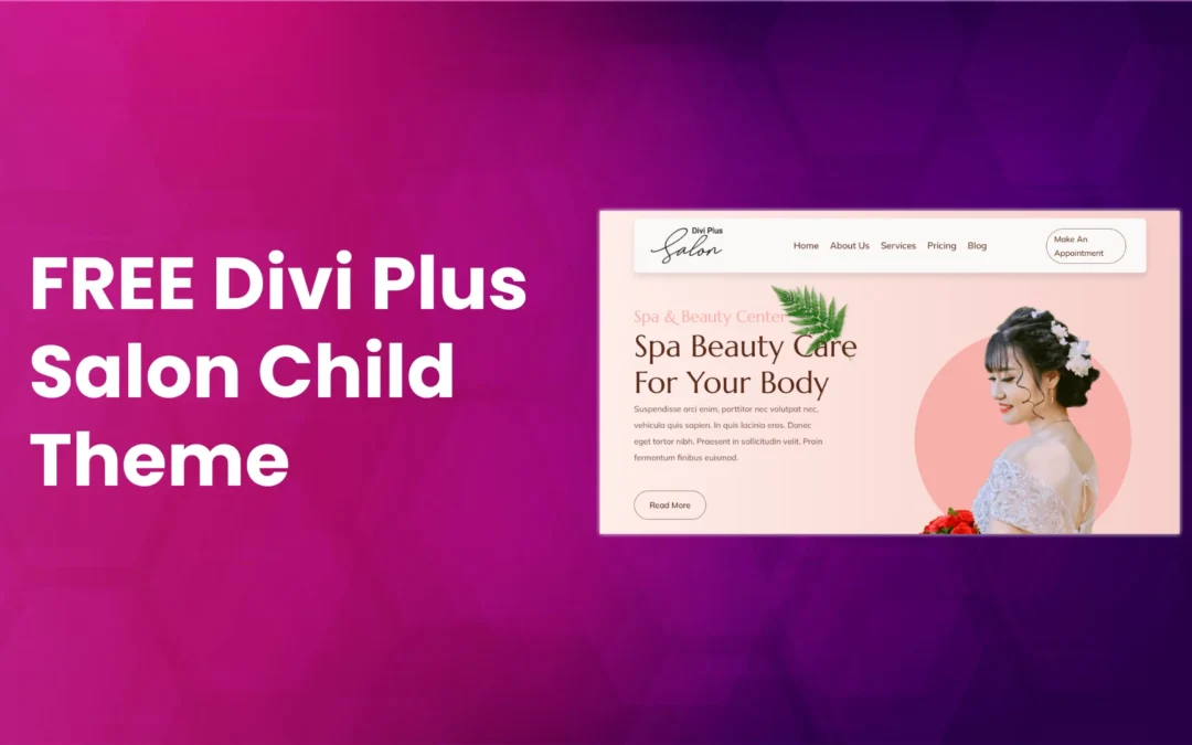Divi Salon Child Theme to Showcase Beauty Services