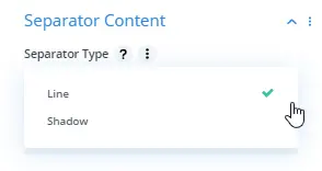 Divi separator type